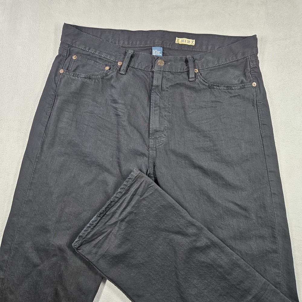 Polo Ralph Lauren Jeans Mens 34x32* Black Classic Fit 867 Straight Leg Denim